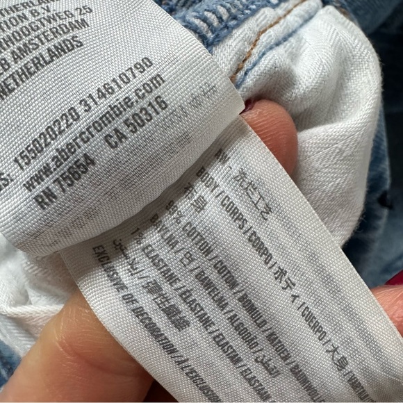 Abercrombie and Fitch jeans 90s baggy low rise high waisted curve love 33 / 16 - Picture 13 of 13